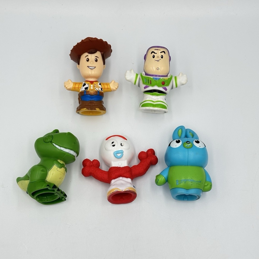 Fisher Price Little People Disney Toy Story Woody Rex Buzz Forky Bunny Figures - Picture 2 of 16